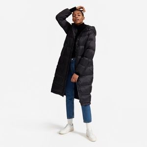 Everlane Re:Down Sleeping Bag Puffer in Black XS